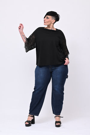 Jeans balloon lavoro - Blu scuro