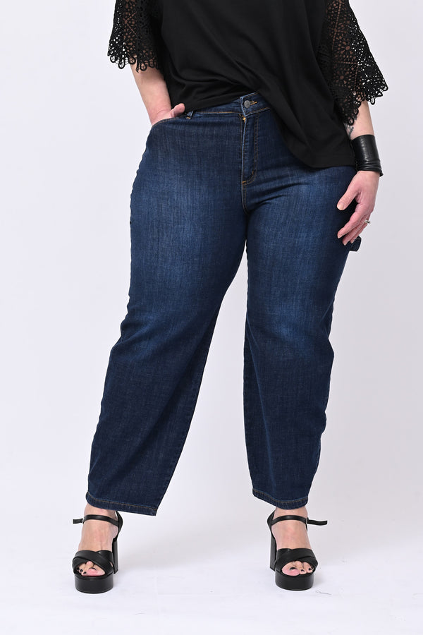 Jeans balloon lavoro - Blu scuro