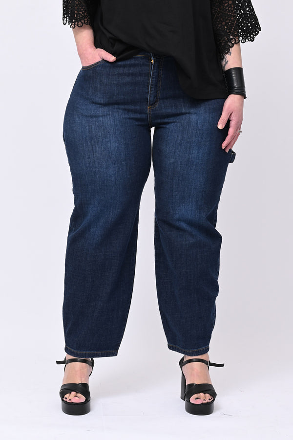 Jeans balloon lavoro - Blu scuro