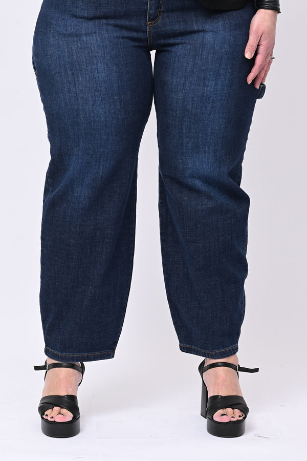 Jeans balloon lavoro - Blu scuro