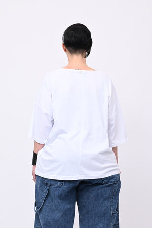 Maglia frangia - Bianco