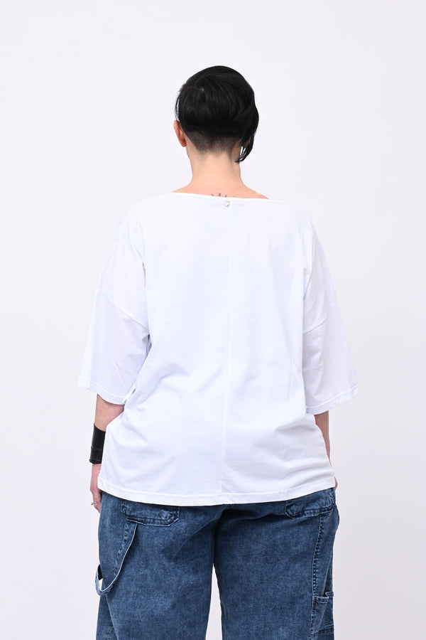 Maglia frangia - Bianco