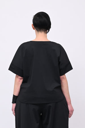 Maglia tecnica stondata - Nero