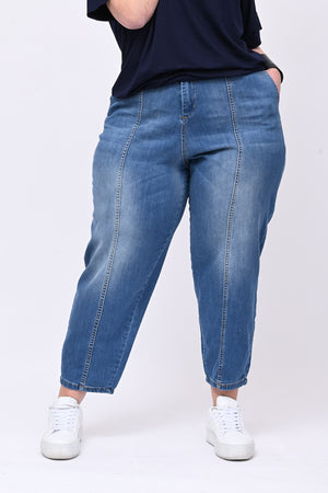Jeans crop e cuciture - Jeans medio