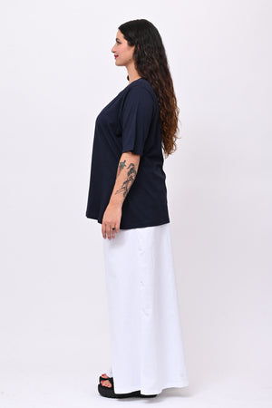 T-shirt cat - Blu notte