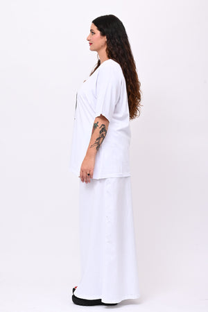 T-shirt cat - Bianco