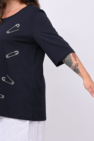 T-shirt over spille - Blu