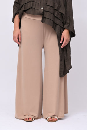 Pantapalazzo jersey - Nude