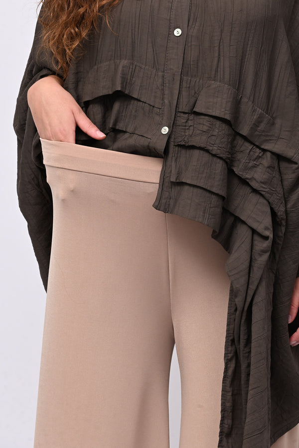 Pantapalazzo jersey - Nude
