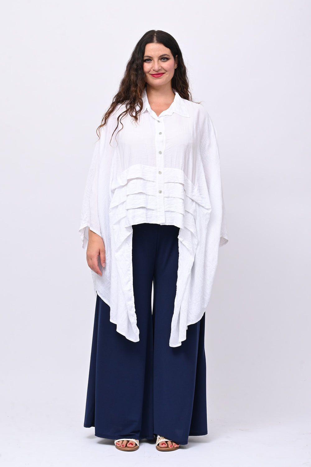 Pantapalazzo jersey - Blu