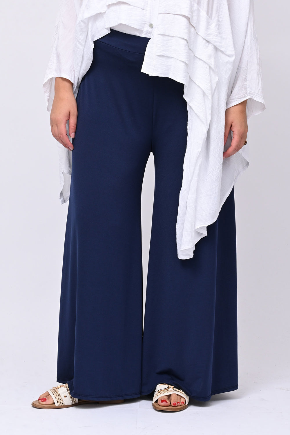 Pantapalazzo jersey - Blu