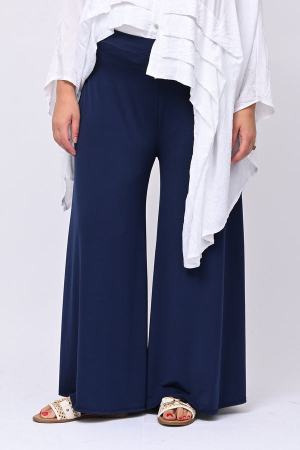 Pantapalazzo jersey - Blu