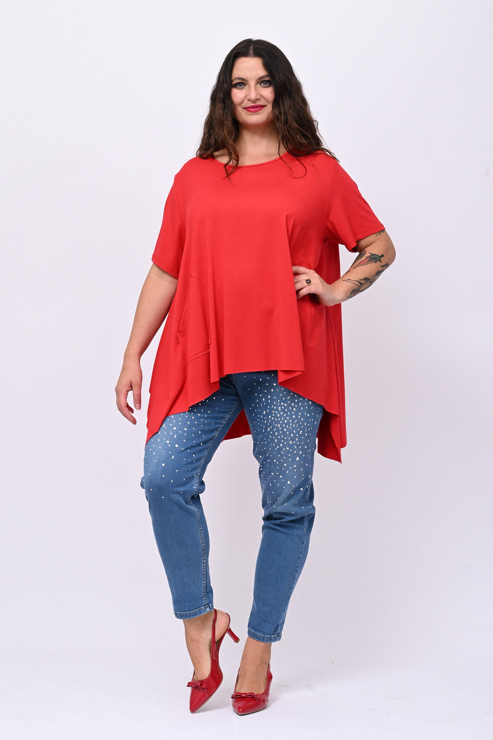Jeans borchie elastico - Jeans