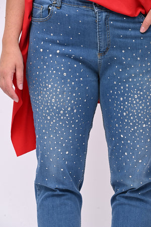 Jeans borchie elastico - Jeans