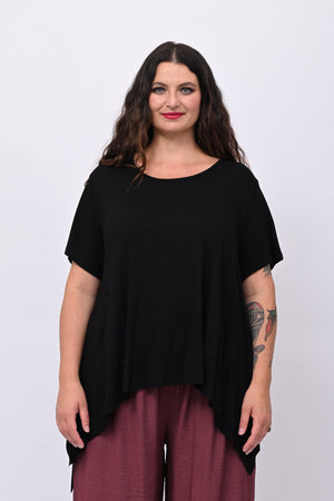 Maglia viscosa maxispacchi - Nero