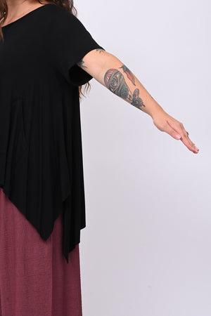 Maglia viscosa maxispacchi - Nero