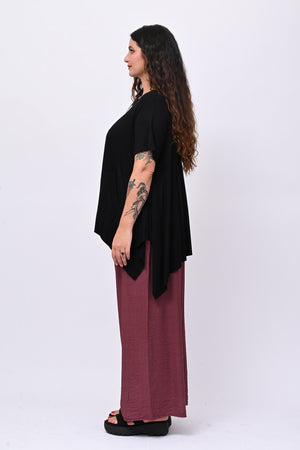 Maglia viscosa maxispacchi - Nero