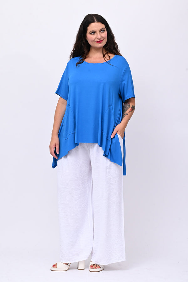 Maglia viscosa maxispacchi - Blu royal