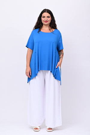 Maglia viscosa maxispacchi - Blu royal