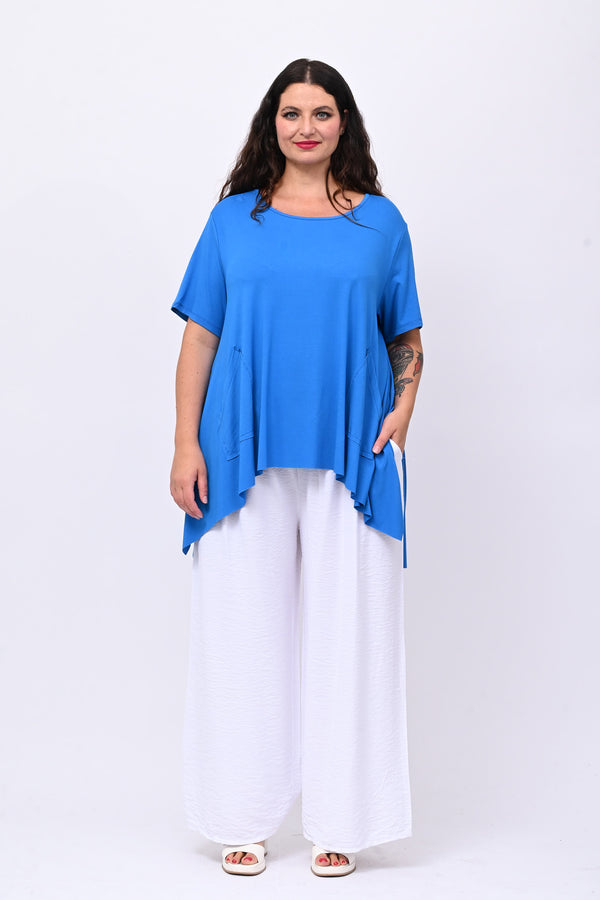 Maglia viscosa maxispacchi - Blu royal