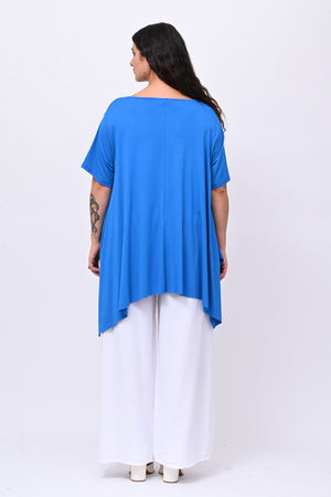 Maglia viscosa maxispacchi - Blu royal