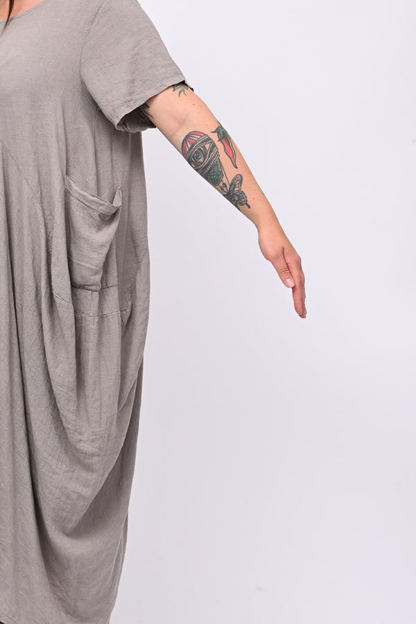 Jumpsuit lino over - Fango