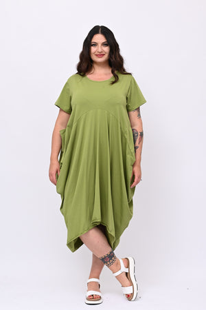 Abito maxi tascone - Mela