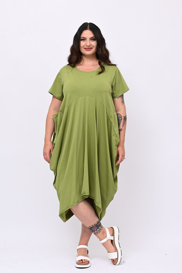 Abito maxi tascone - Mela