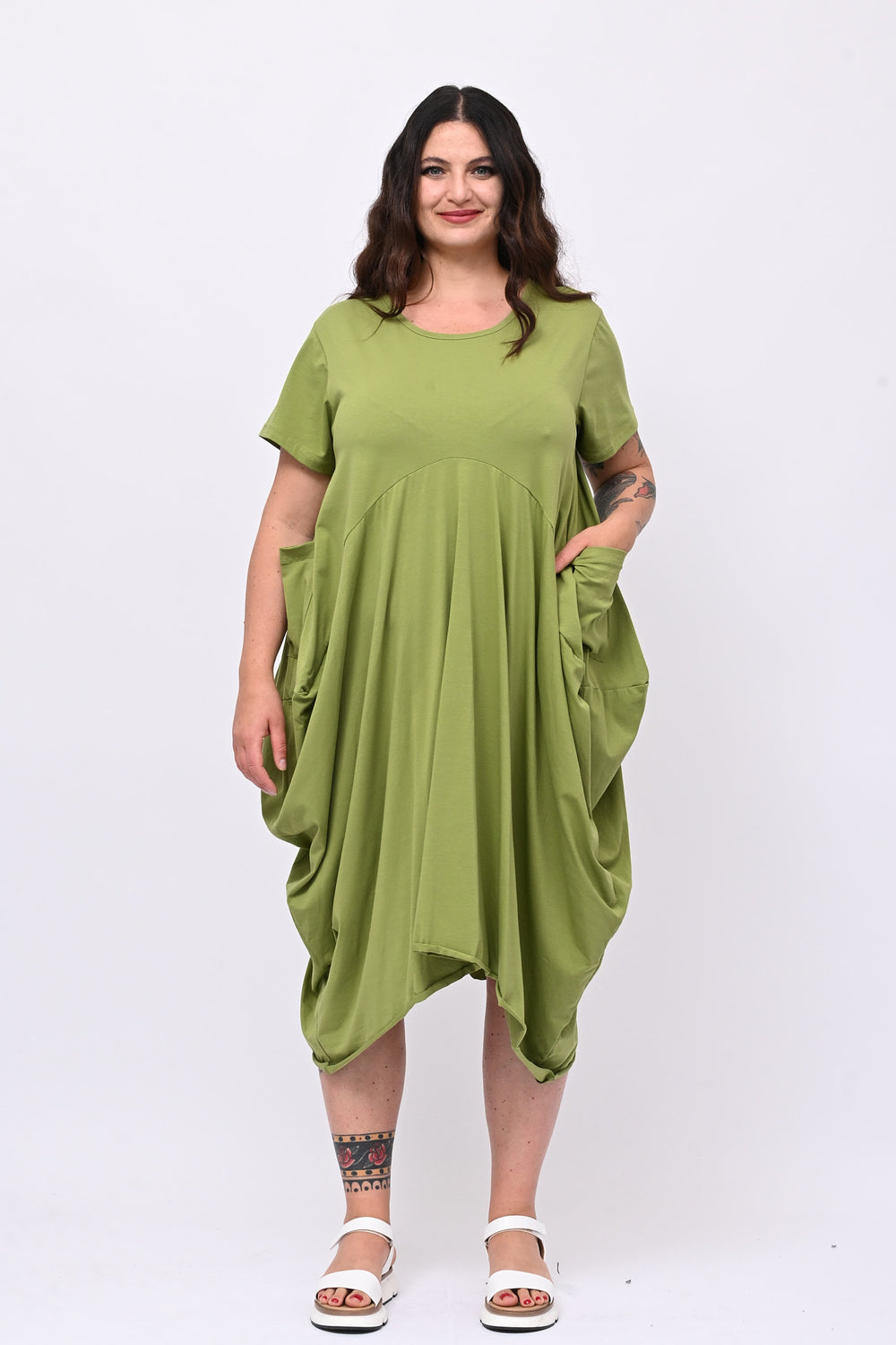 Abito maxi tascone - Mela