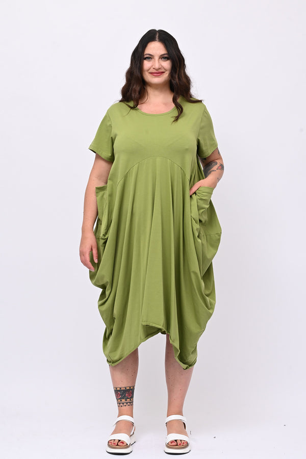 Abito maxi tascone - Mela