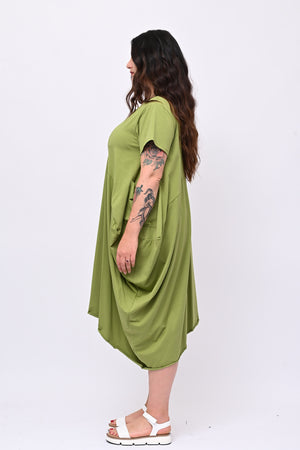 Abito maxi tascone - Mela
