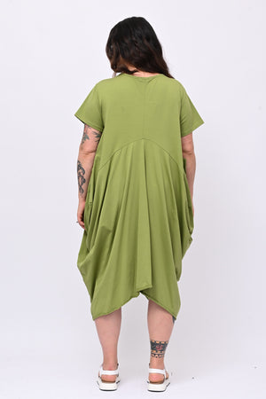 Abito maxi tascone - Mela