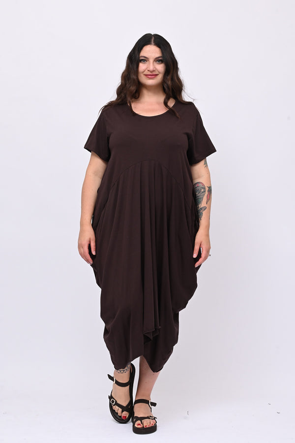 Abito maxi tascone - Moro