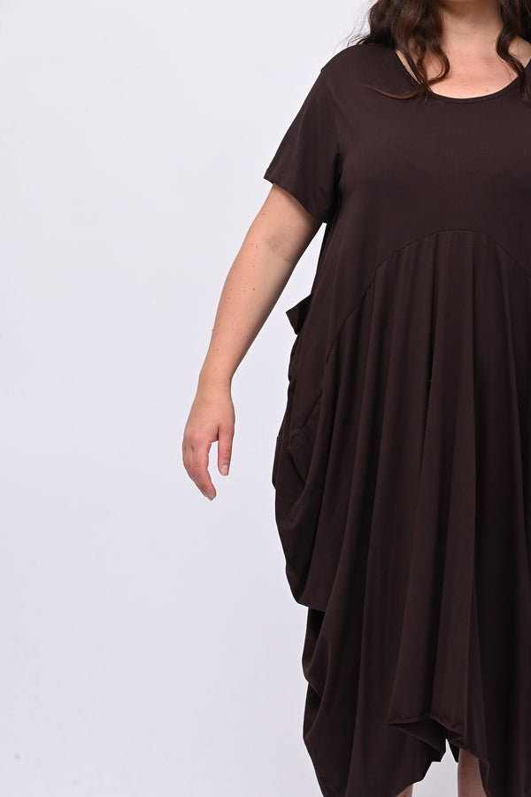 Abito maxi tascone - Moro
