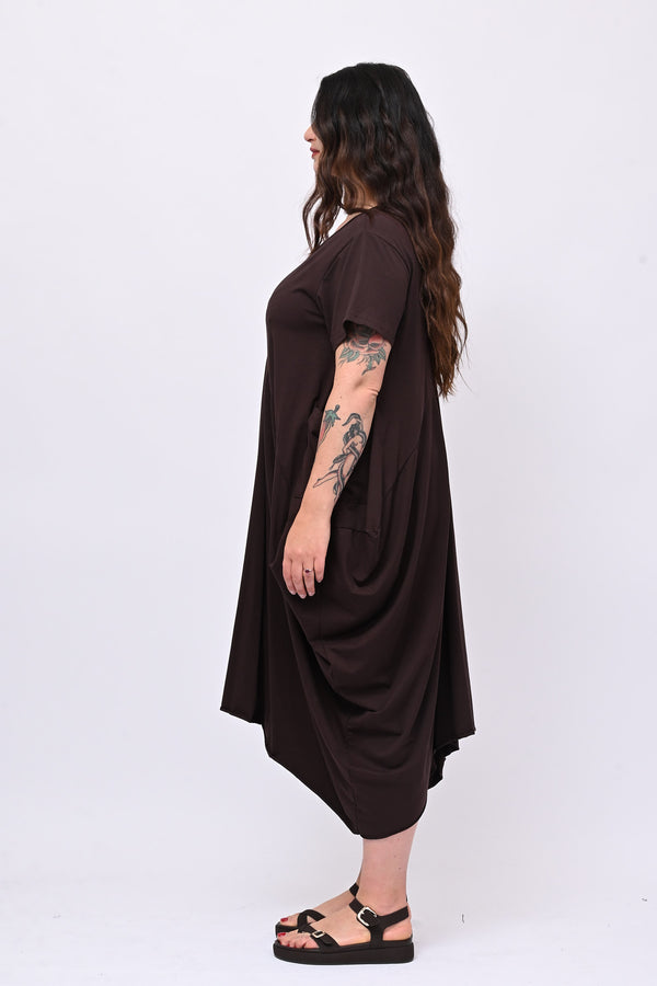 Abito maxi tascone - Moro