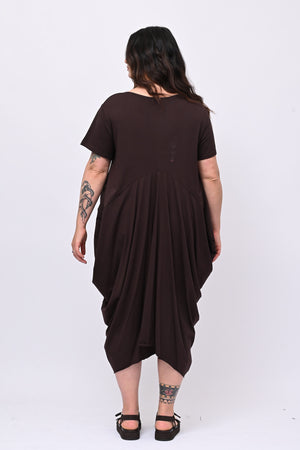 Abito maxi tascone - Moro