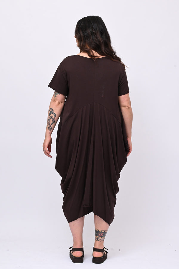 Abito maxi tascone - Moro