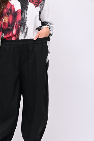 Pantalone combact elastico - Nero