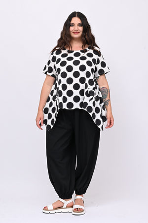 Blusa punte pois - Nero