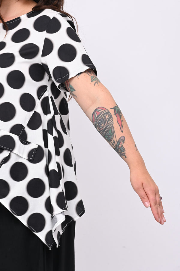 Blusa punte pois - Nero