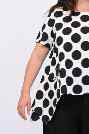 Blusa punte pois - Nero