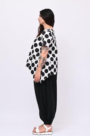 Blusa punte pois - Nero
