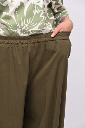 Pantalone combact elastico - Verde militare