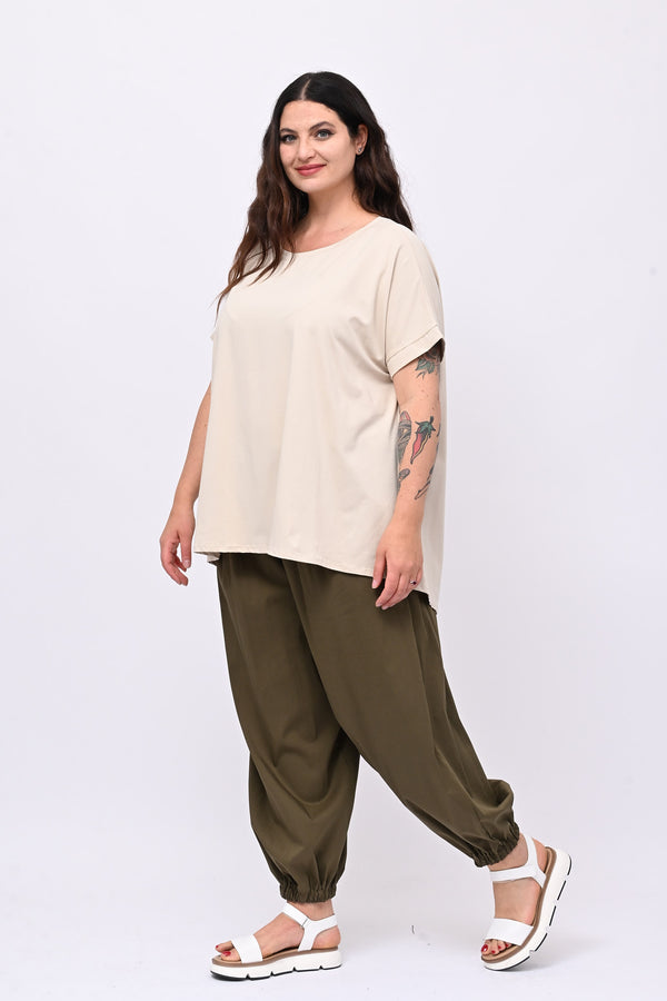 T-shirt goccia schiena - Corda