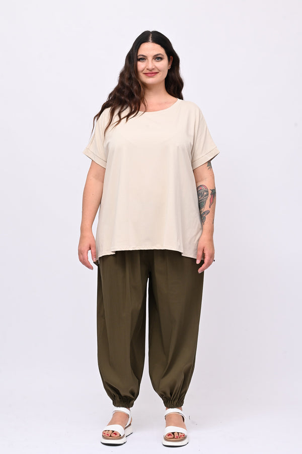 T-shirt goccia schiena - Corda