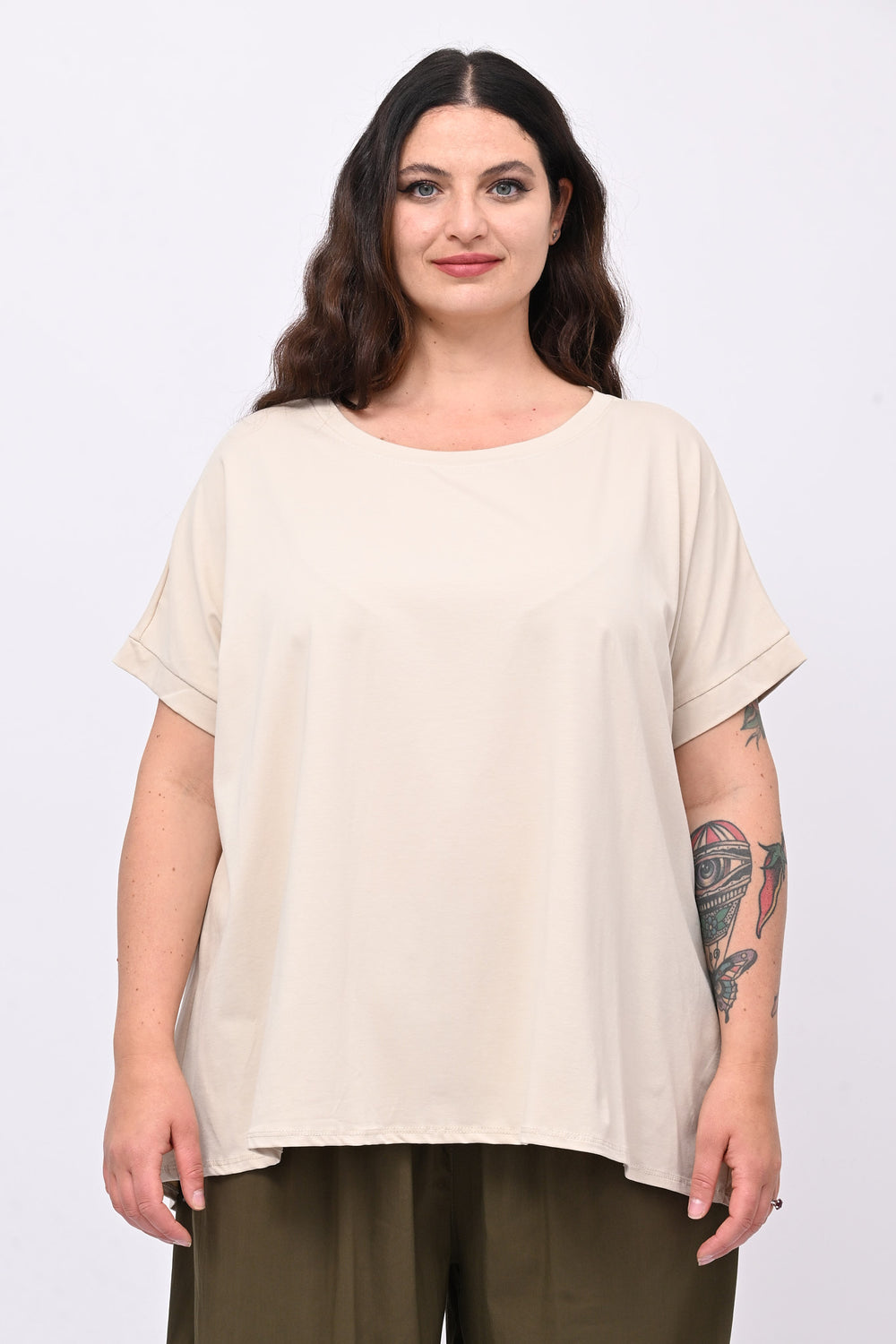 T-shirt goccia schiena - Corda