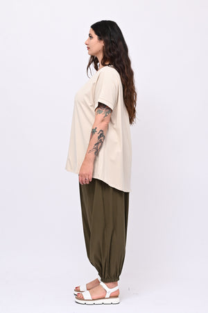 T-shirt goccia schiena - Corda