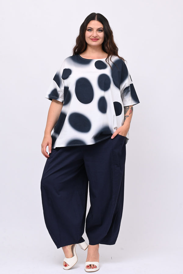 Pantaballoon cotone - Blu