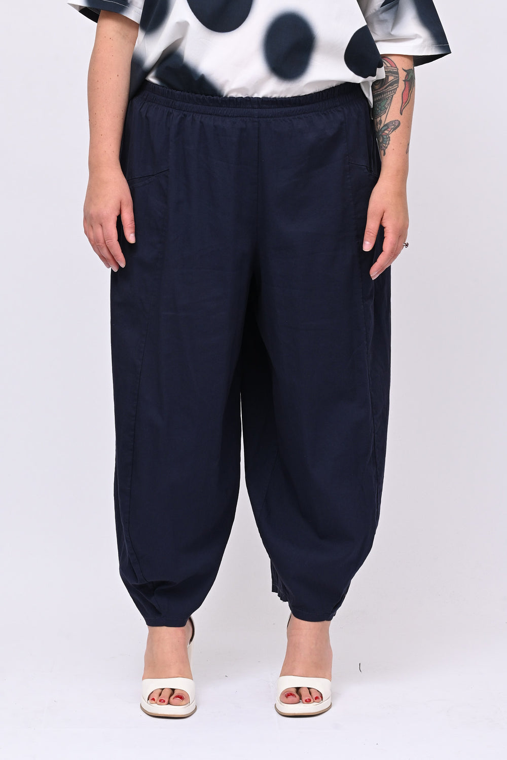 Pantaballoon cotone - Blu