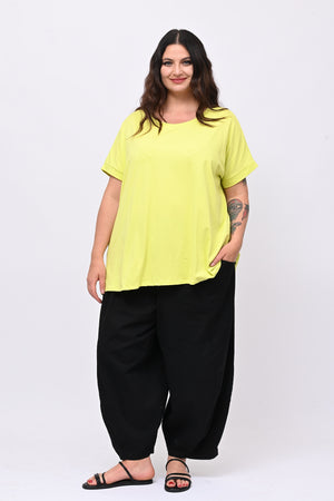 T-shirt goccia schiena - Lime